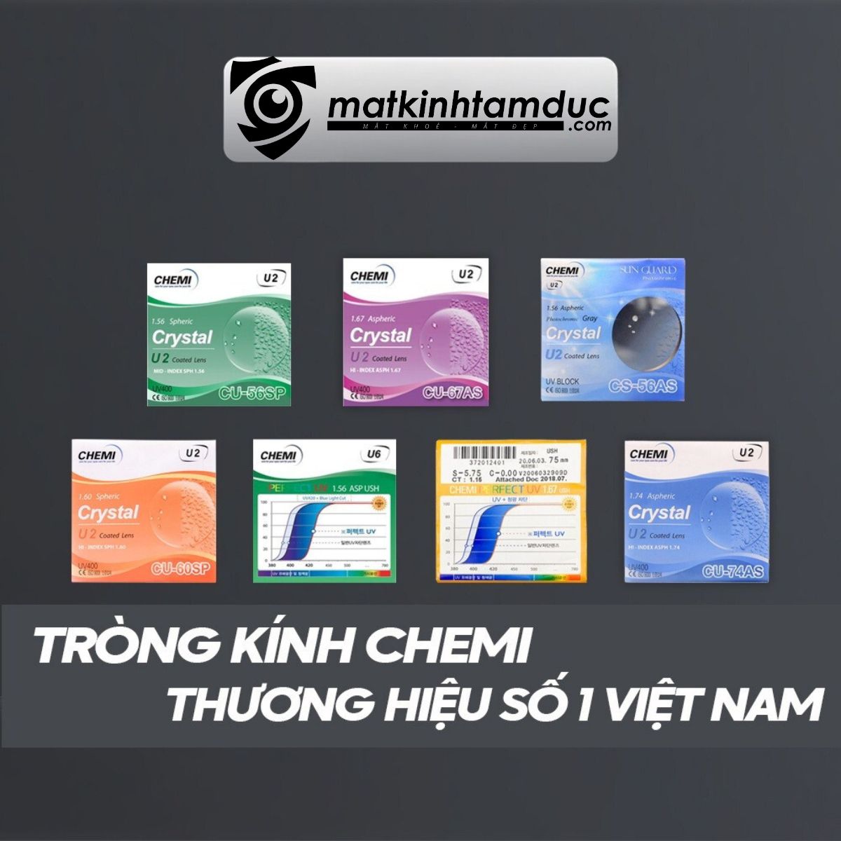 Tròng kính siêu mỏng kiểm soát ánh sáng xanh Chemi Perfect UV U6 1.74 - Ảnh 19