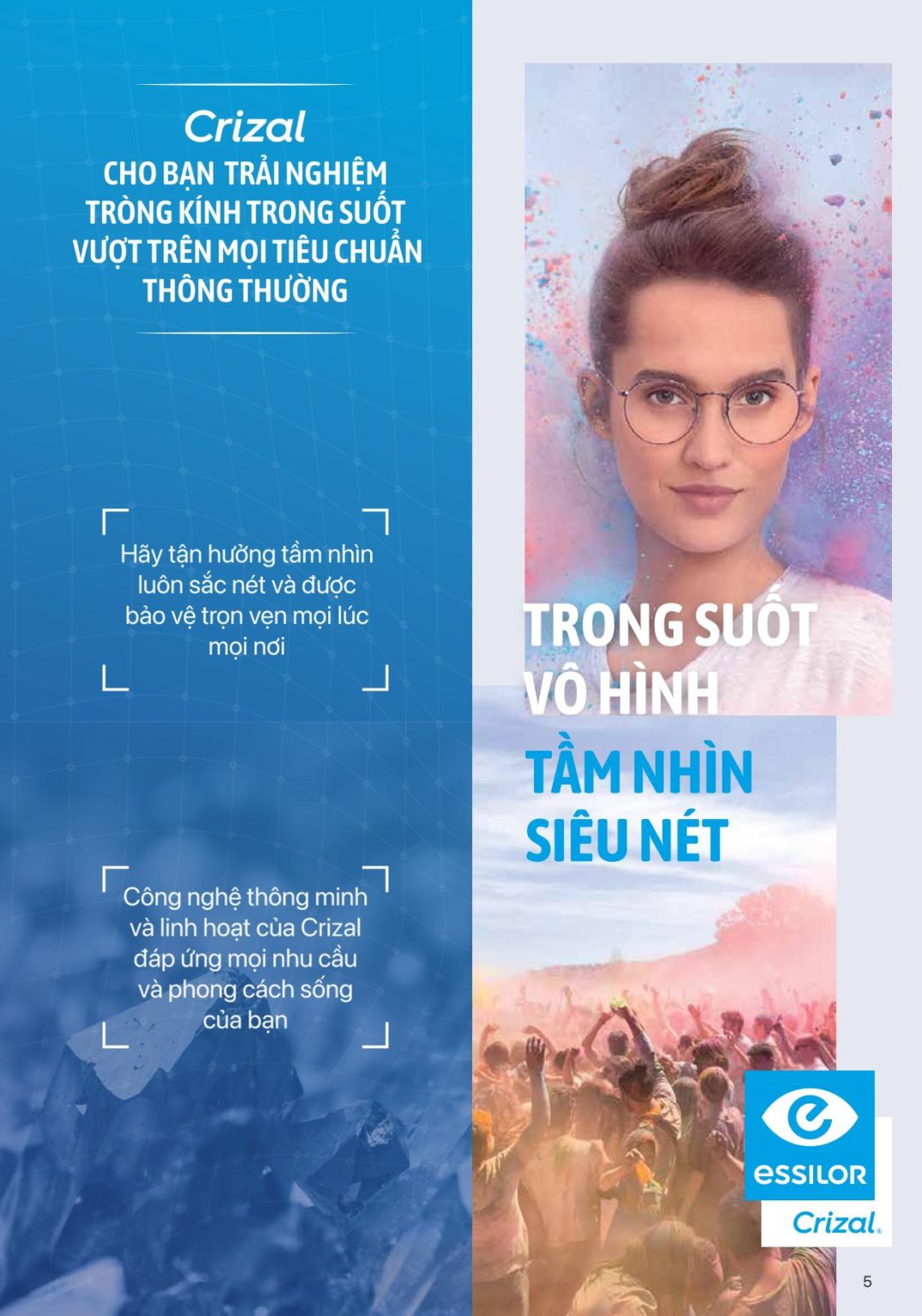 Tròng kính Essilor Crizal Easy Pro UV 1,56 - Ảnh 4