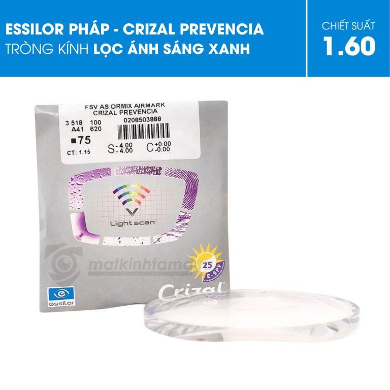 Tròng kính Essilor Crizal Prevencia kiểm soát ánh sáng xanh - Ảnh 6