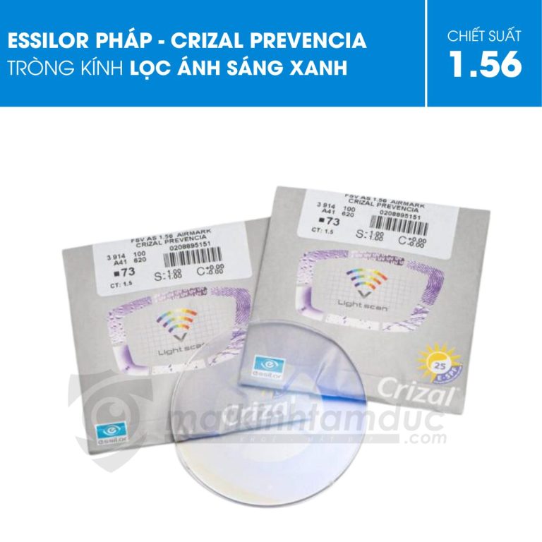 Tròng kính Essilor Crizal Prevencia kiểm soát ánh sáng xanh - Ảnh 5
