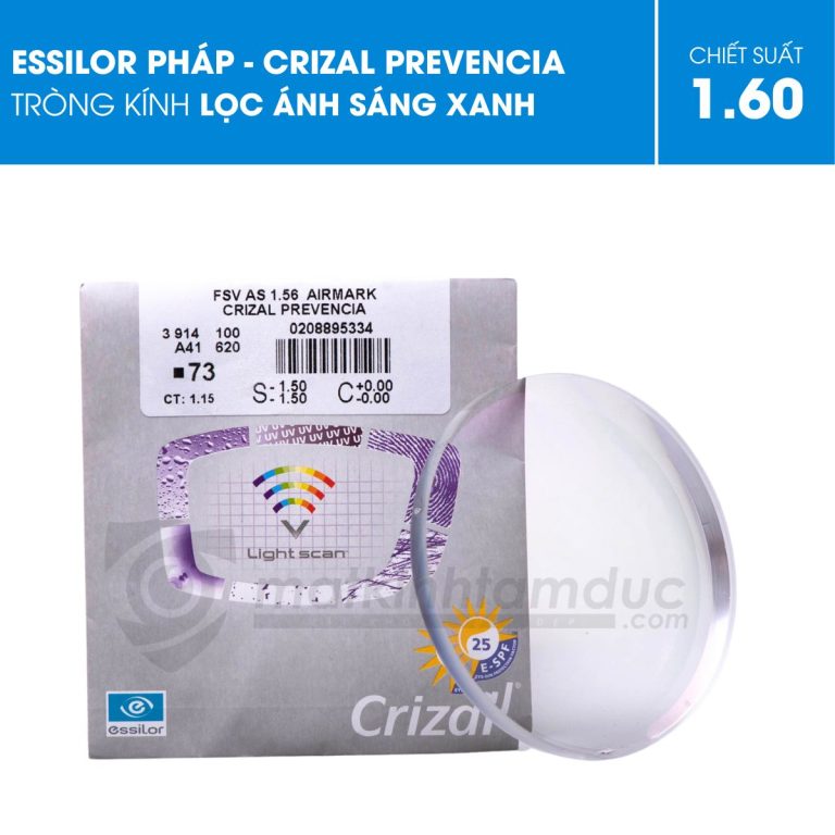 Tròng kính Essilor Crizal Prevencia kiểm soát ánh sáng xanh - Ảnh 7