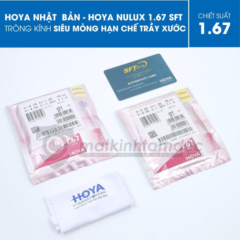 Tròng kính HOYA Nulux 1.67 SFT - Ảnh 2