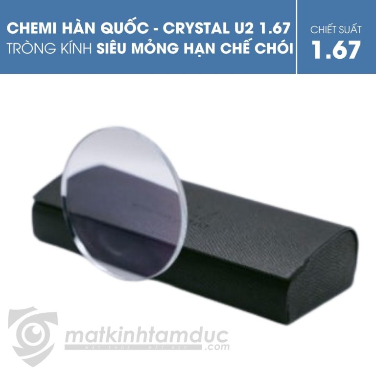 Tròng kính Chemi ASP Crystal U2 Coated 1.67 - Ảnh 4