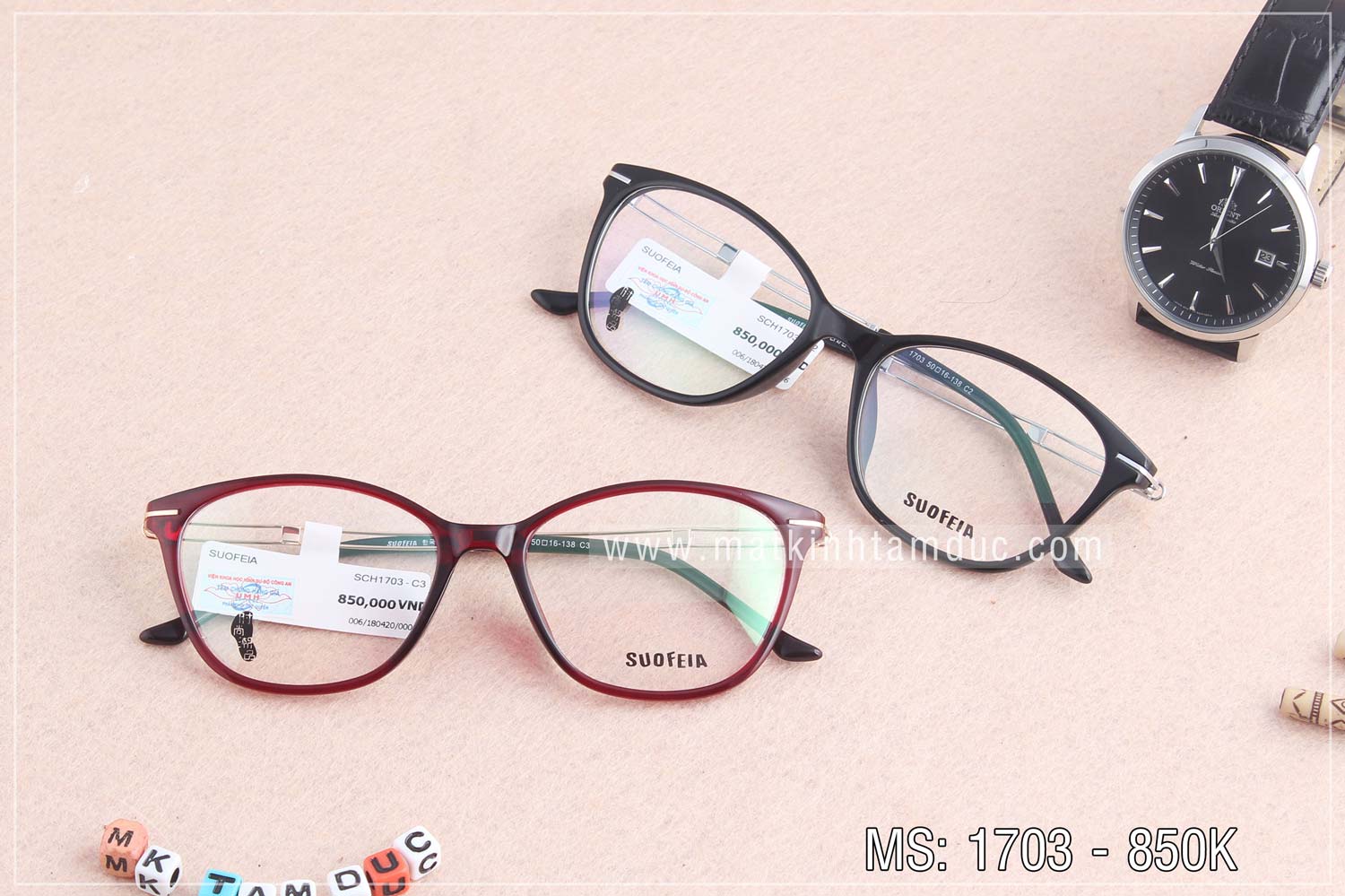 Gọng kính SUOFEIA 1703 - Ảnh 3