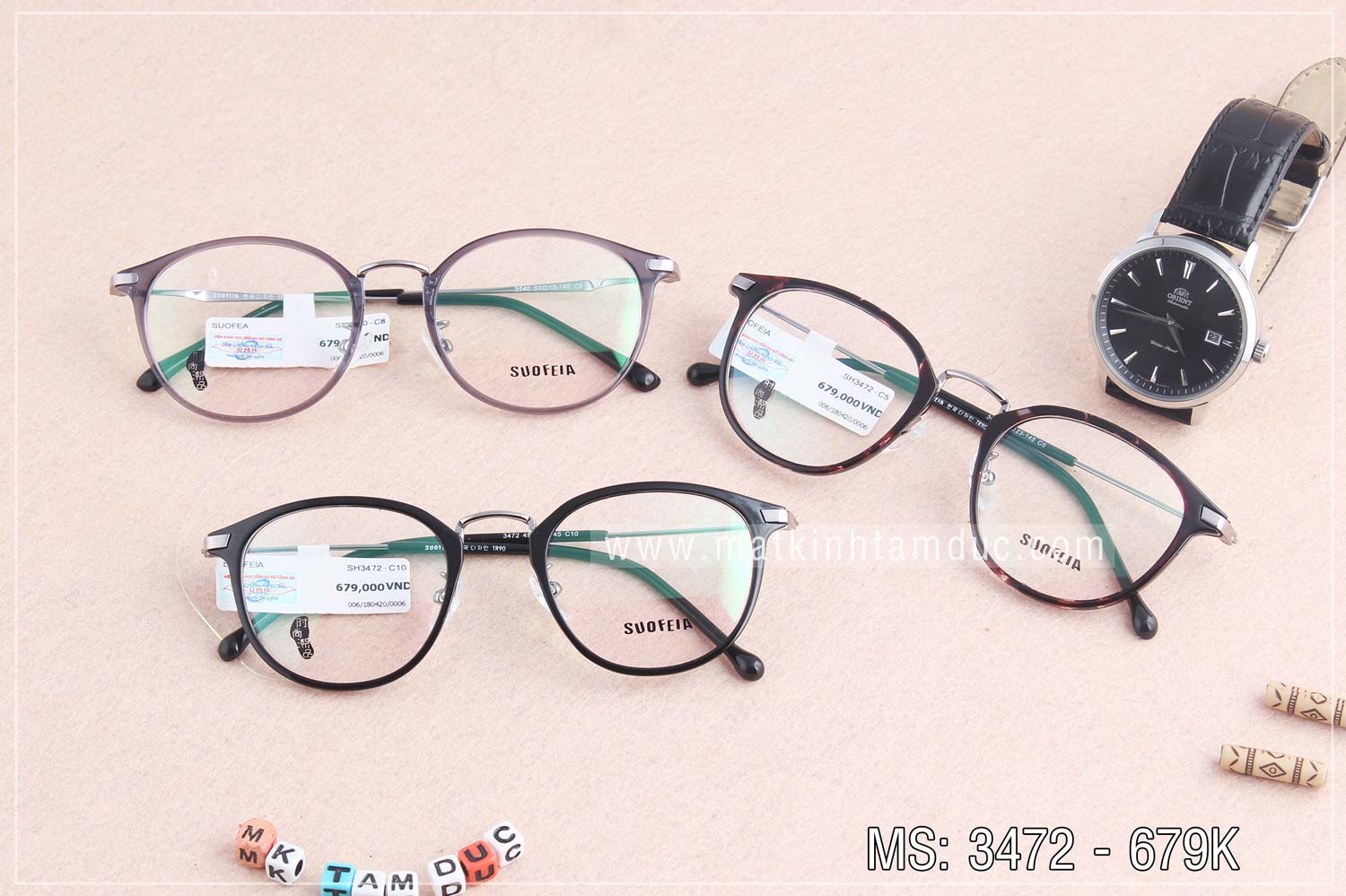 Gọng kính SUOFEIA 3472 - Ảnh 1