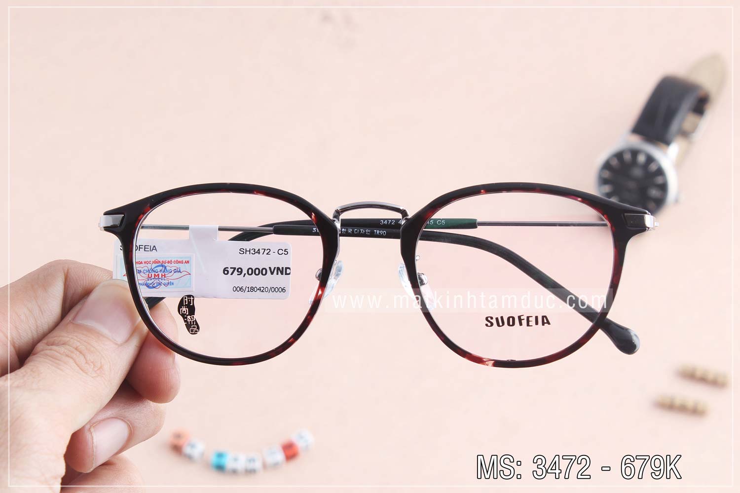 Gọng kính SUOFEIA 3472 - Ảnh 3