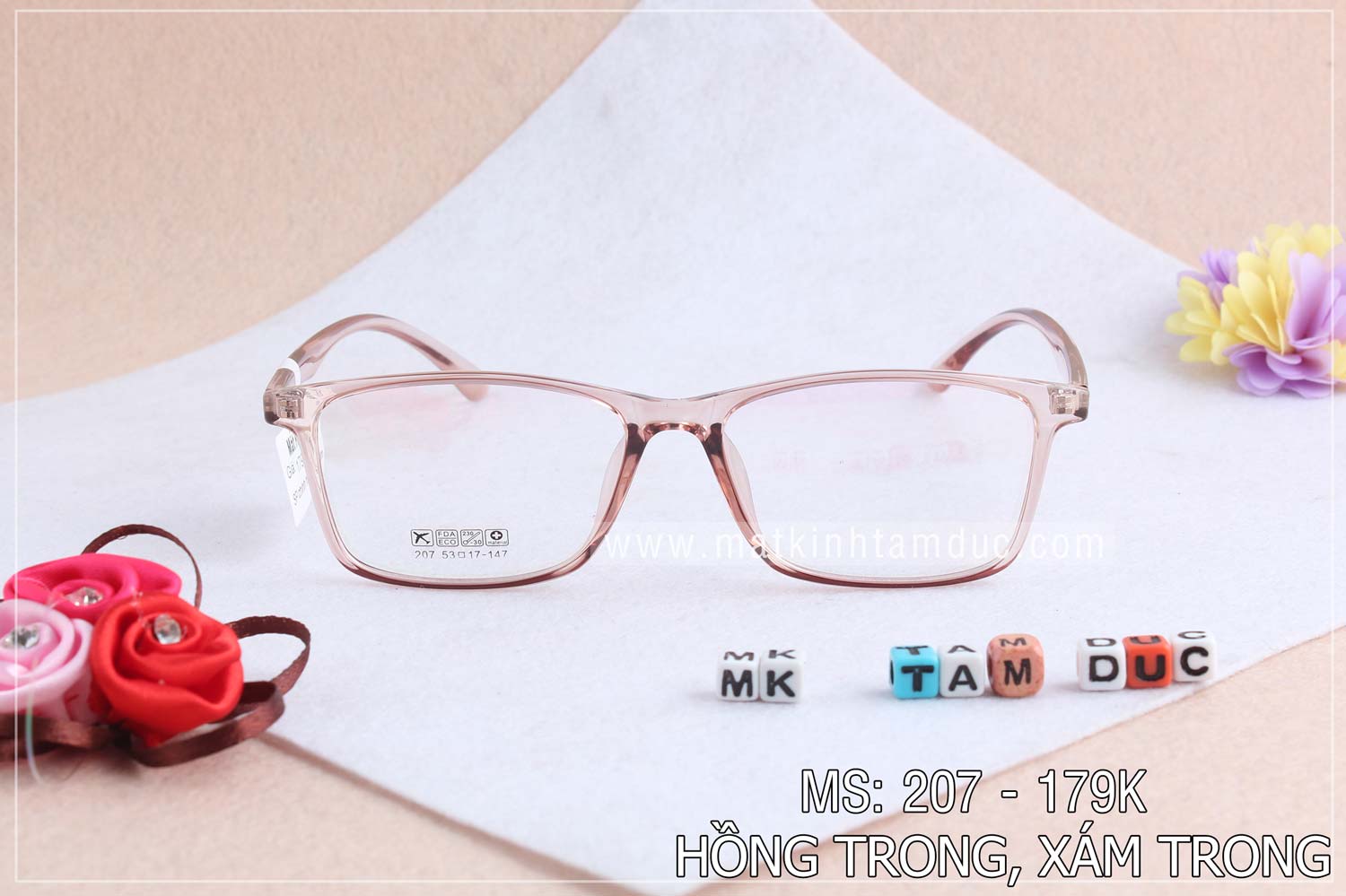 Gọng kính dẻo 207 - Ảnh 4