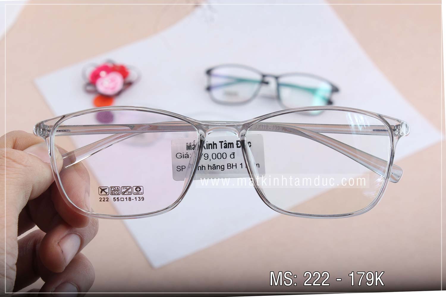 Gọng kính dẻo MS 222 - Ảnh 2