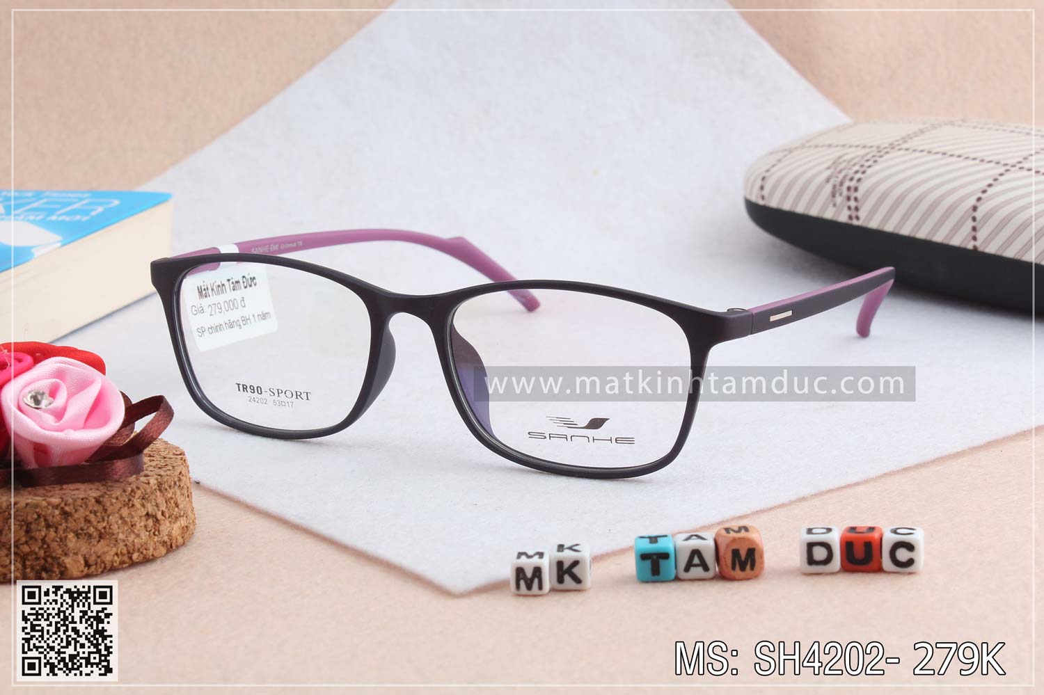 Gọng kính Sanhe 24202 - Ảnh 2