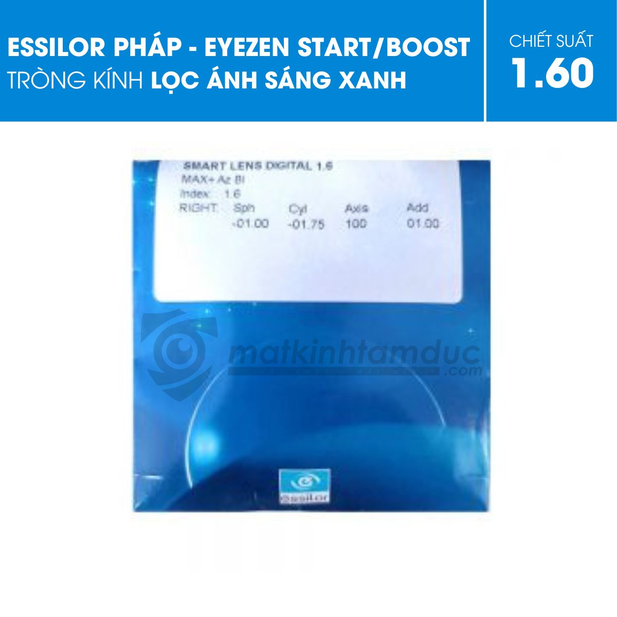 Tròng kính Essilor Eyezen Max Az - Ảnh 3
