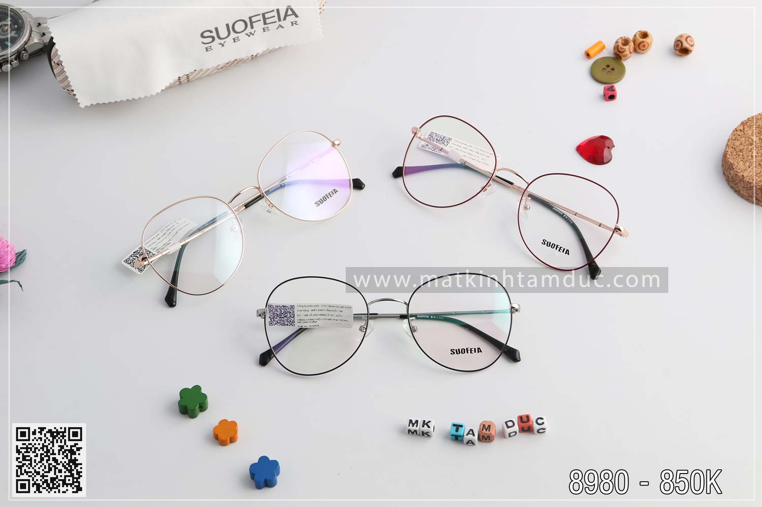 Gọng kính SUOFEIA S8980 - Ảnh 5