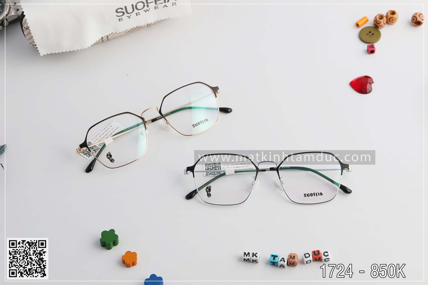 Gọng kính SUOFEIA SCH1724 - Ảnh 2