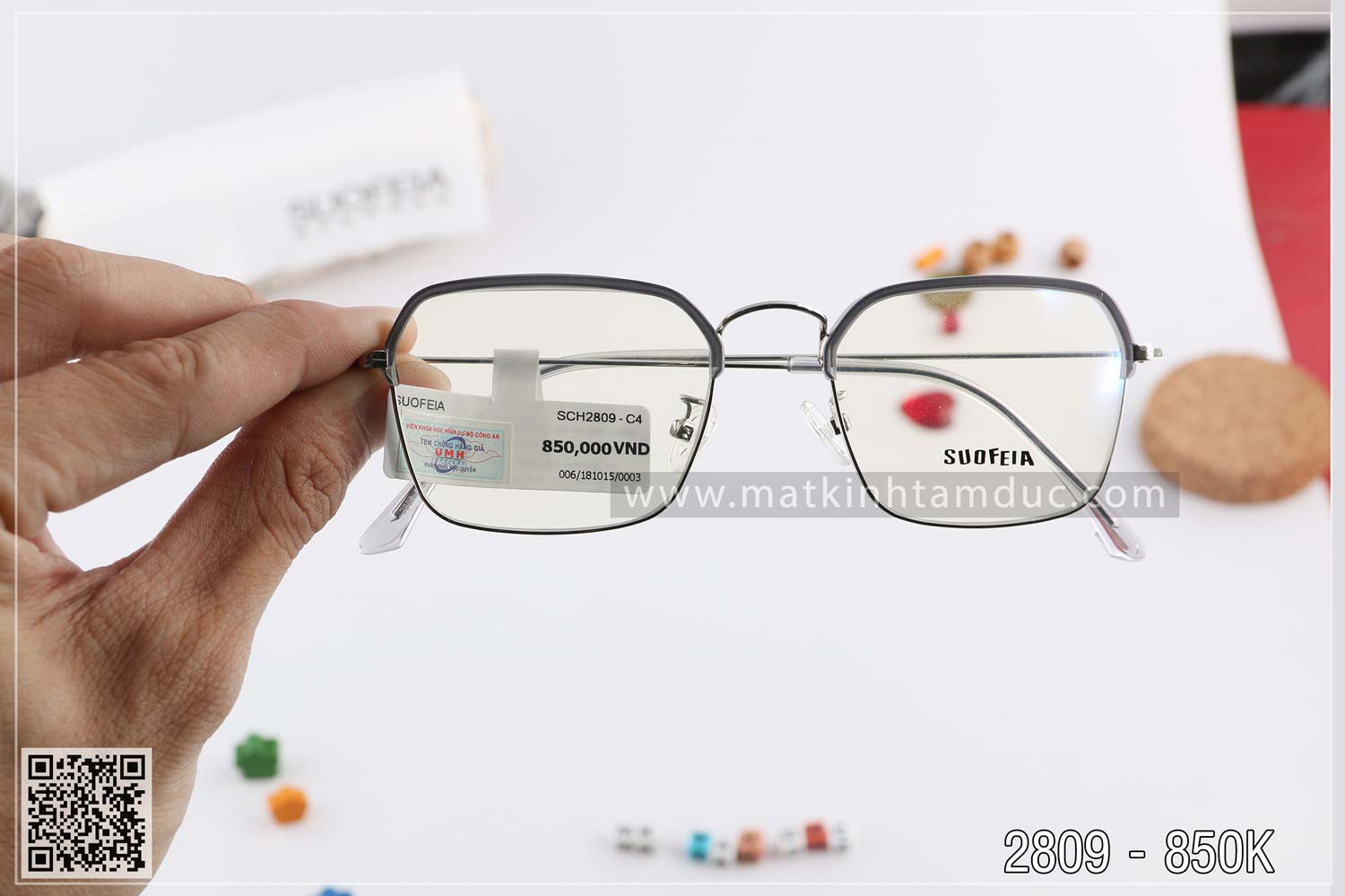 Gọng kính SUOFEIA SCH2809 - Ảnh 5