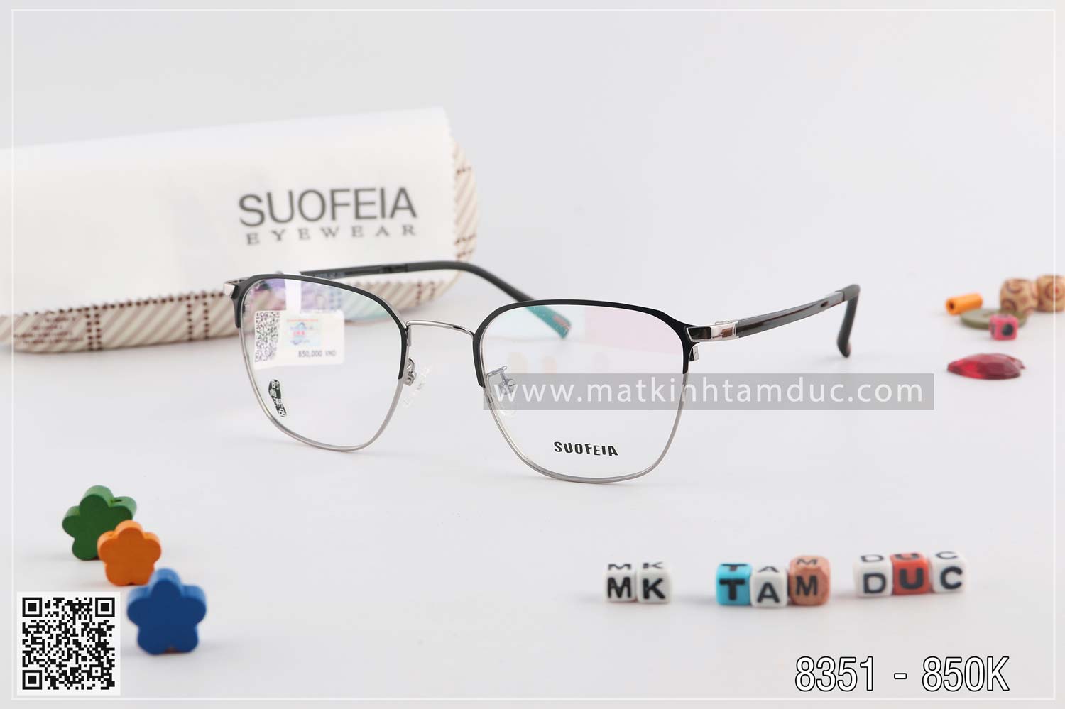 Gọng kính SUOFEIA SCH8351 - Ảnh 1
