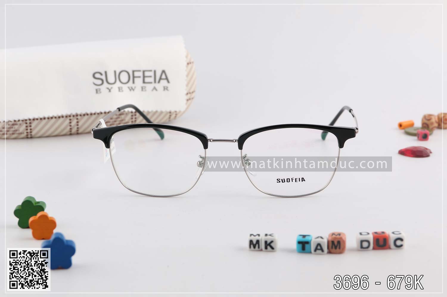 Gọng kính SUOFEIA SH3696 - Ảnh 4