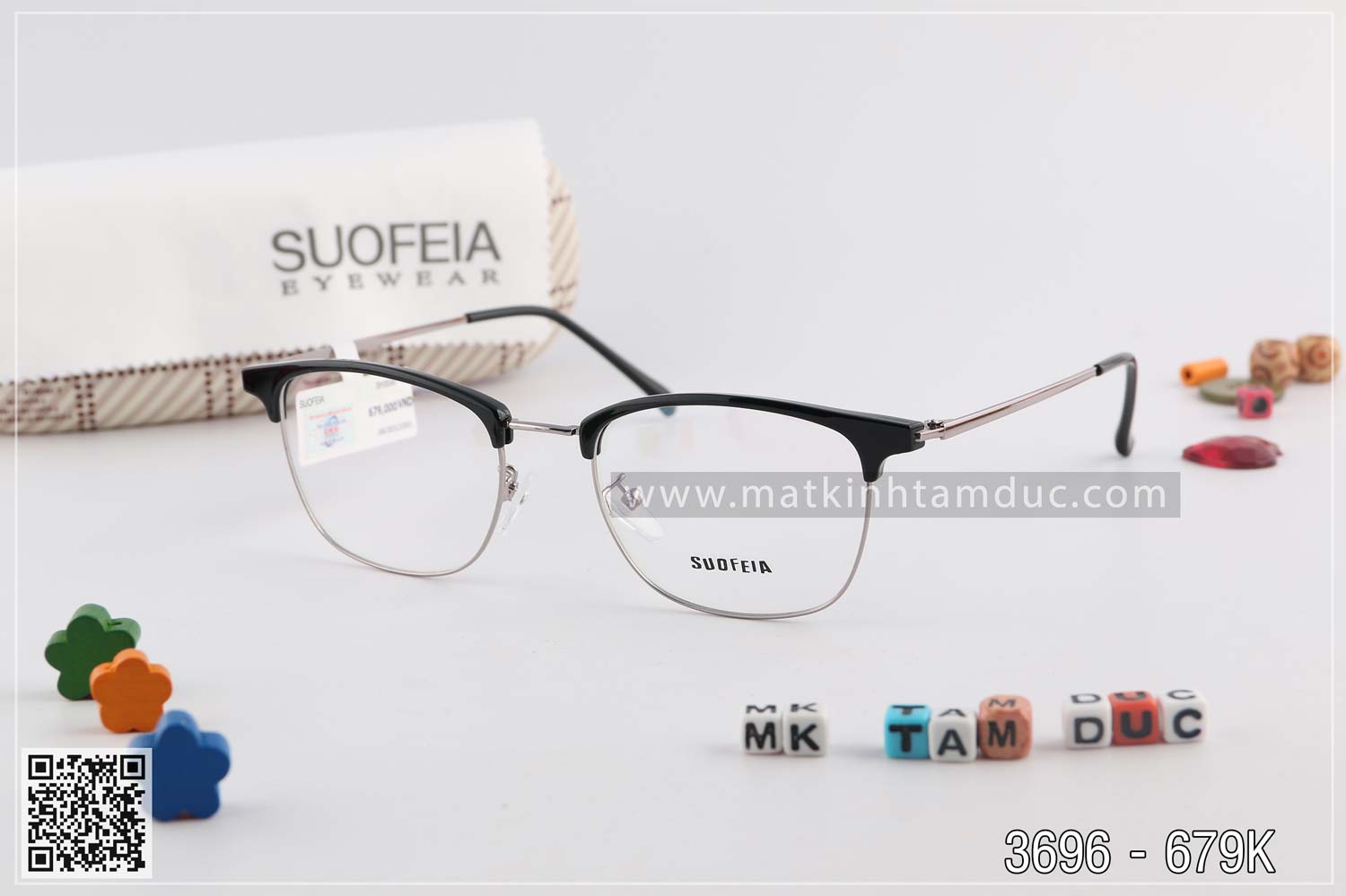 Gọng kính SUOFEIA SH3696 - Ảnh 3