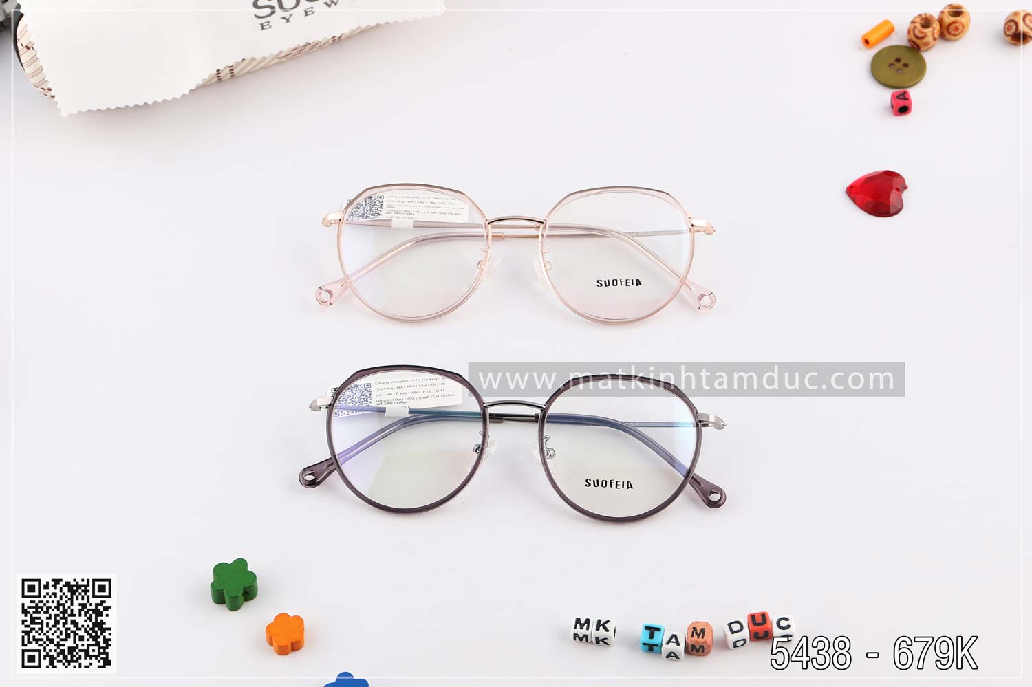 Gọng kính SUOFEIA SH5438 - Ảnh 4