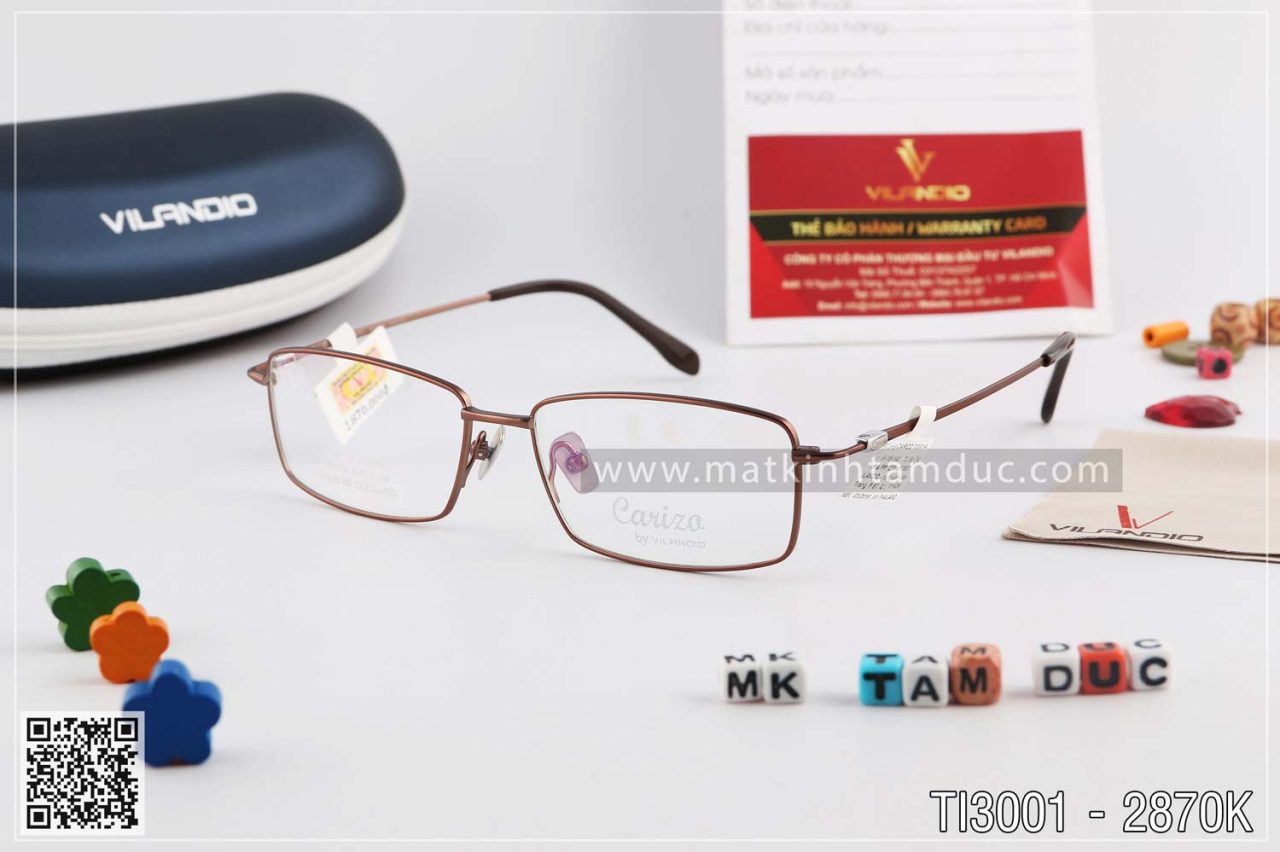 Gọng kính CARIZO TI3001 - Ảnh 1