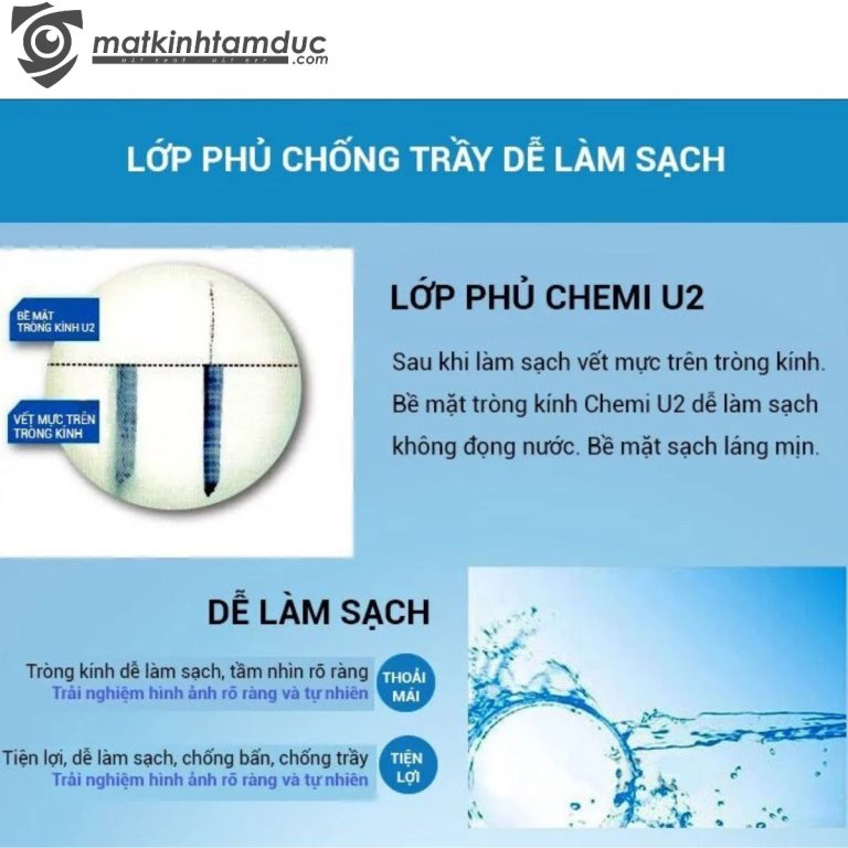 Tròng kính đa tròng Chemi UV400 A-One Style Crystal U2 Coated 1.60 - Ảnh 5
