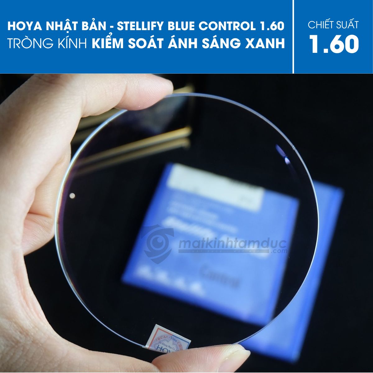 Tròng kính HOYA Stellify Blue Control 1.60 (Kiểm soát ánh sáng xanh) - Ảnh 5