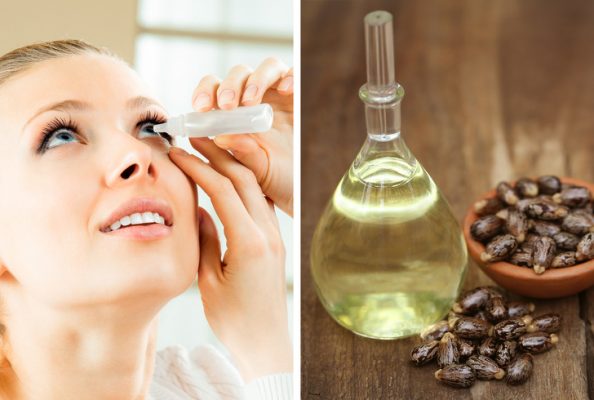 nhỏ một đến ba giọt dầu thầu dầu mỗi ngày trước khi ngủ sẽ giúp mắt luôn khỏe đẹp