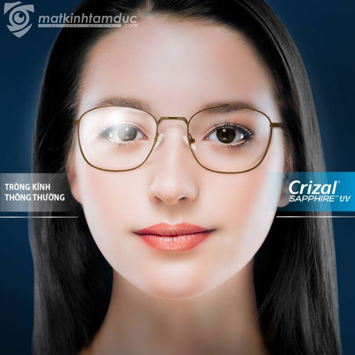 Tròng kính Essilor Crizal Sapphire 360 UV - Ảnh 12
