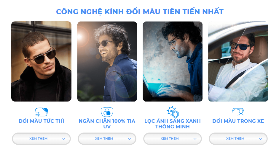 Tròng kính đổi màu Essilor Transitions Classic (Khói/Trà ) - Ảnh 16