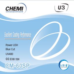 Tròng kính Chemi Crystal U3 Blue Cut 1,60 - Ảnh 1