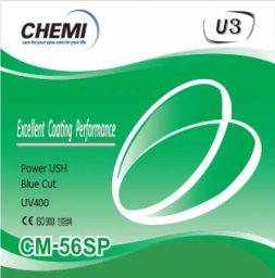 Tròng kính Chemi Crystal U3 Blue Cut 1,56 - Ảnh 1
