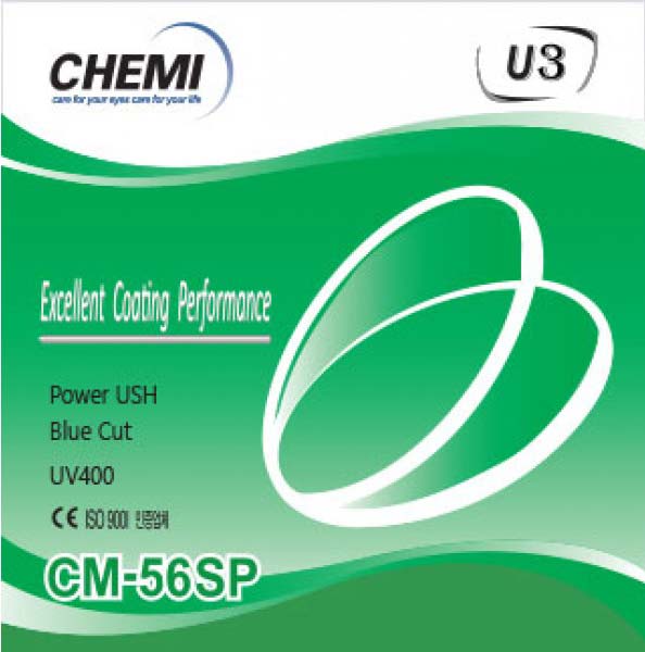 Tròng kính Chemi Crystal U3 Blue Cut 1,56 - Ảnh 1