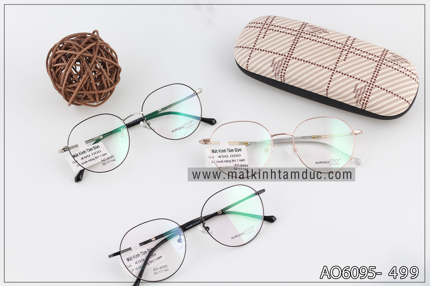 Gọng kính Aopoess 6095 - Ảnh 4