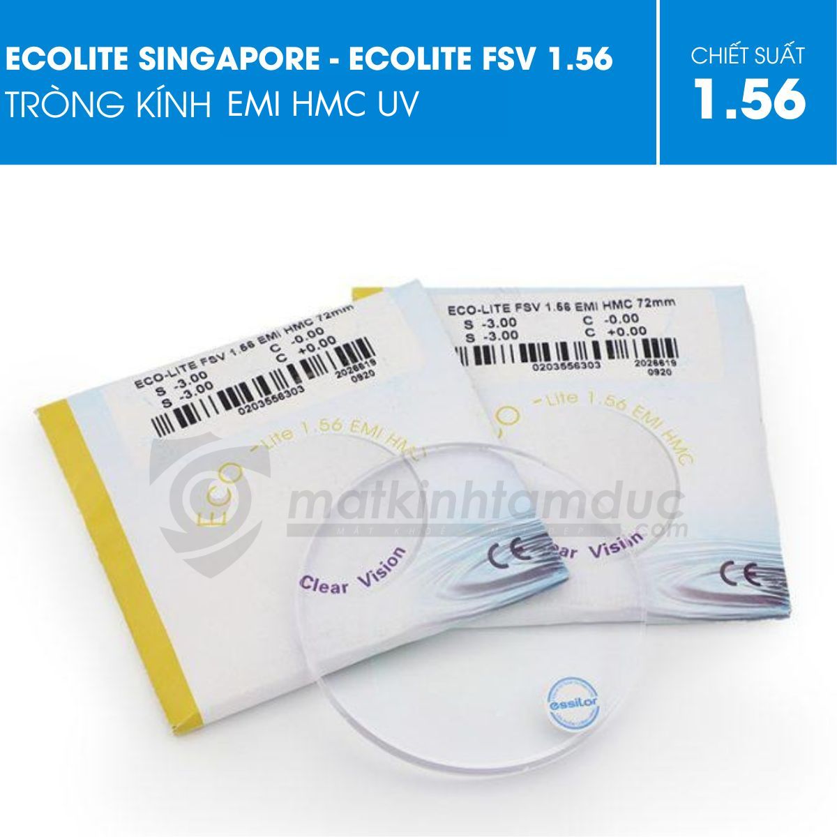 Tròng kính ECOLITE FSV 1.56 - Ảnh 3