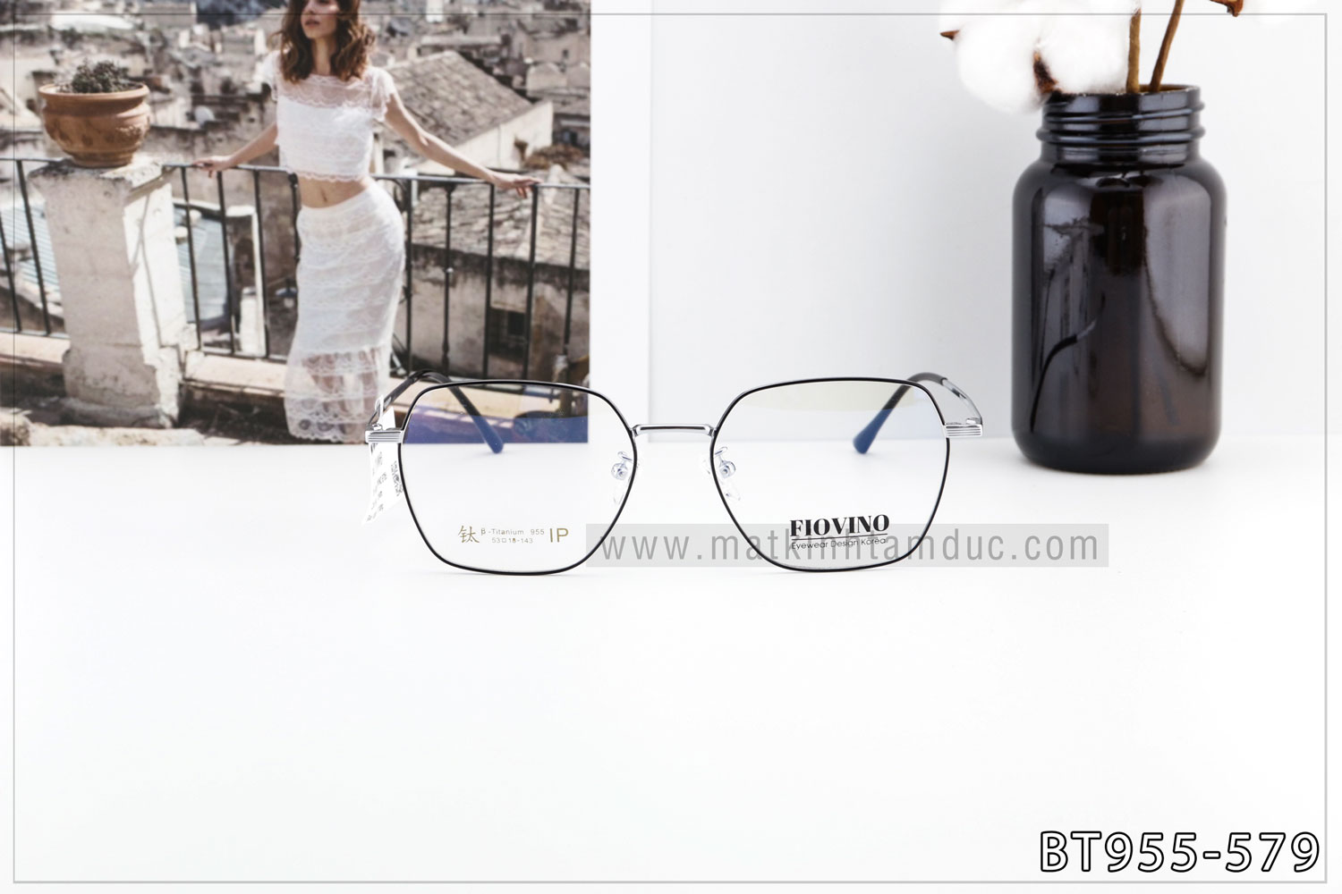 Gọng kính kim loại FIOVINO BT955 - Ảnh 2