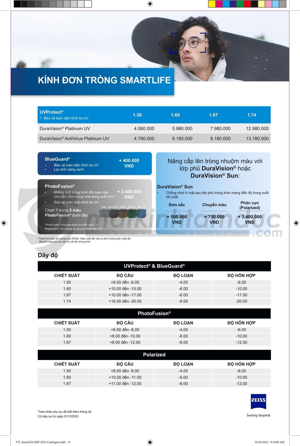 Tròng kính ZEISS DuraVision Platinum UV - Ảnh 36