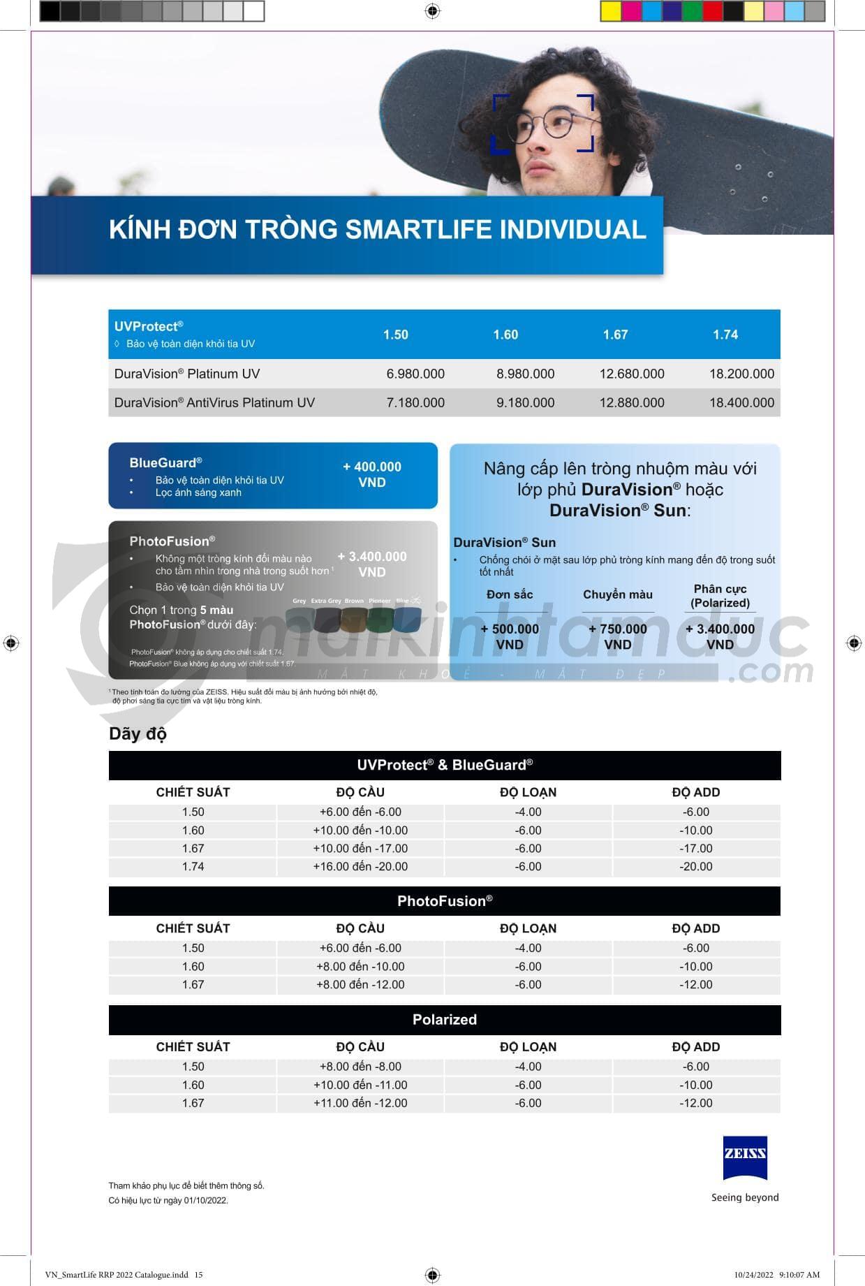 Tròng kính ZEISS DuraVision Platinum UV - Ảnh 35