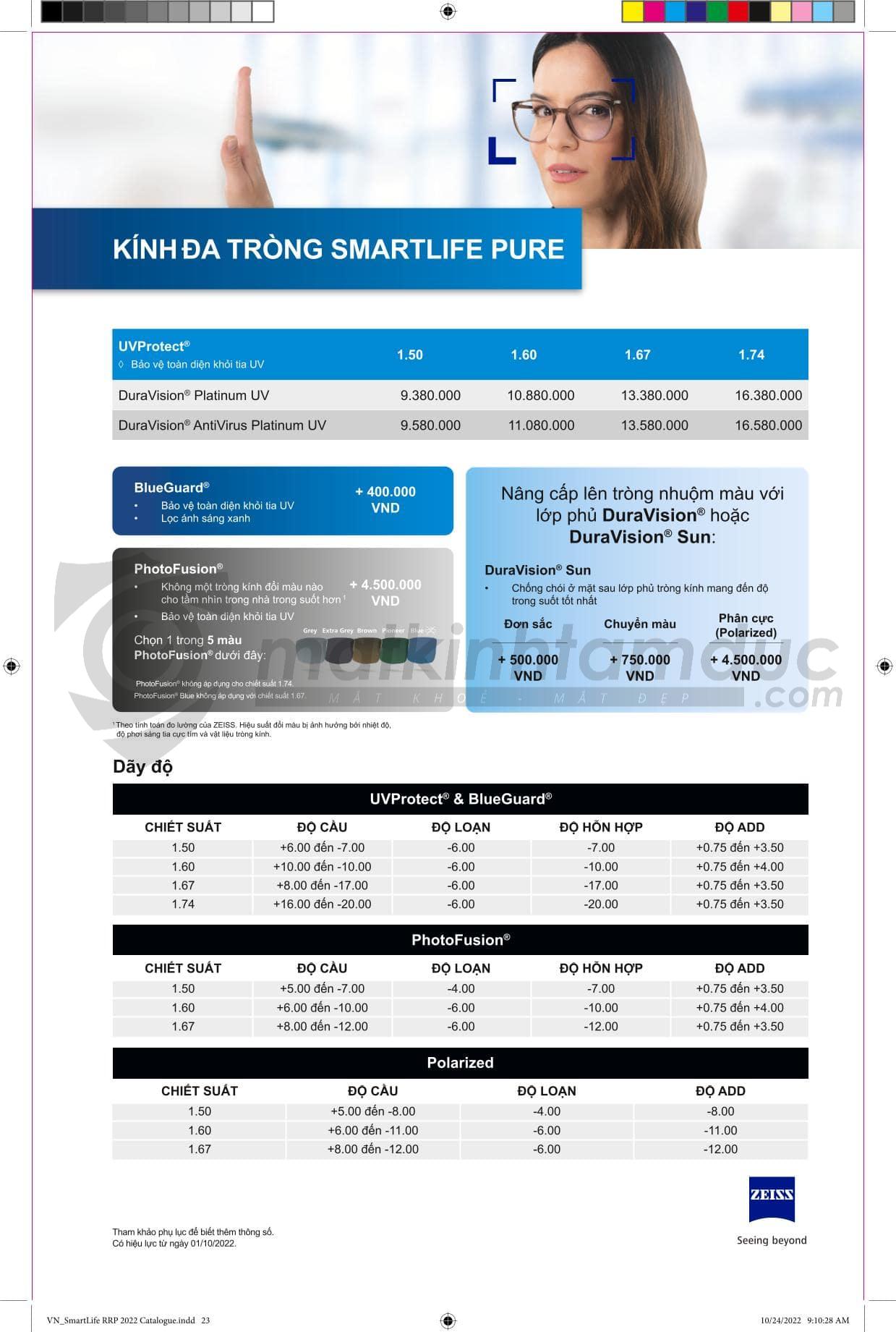 Tròng kính ZEISS DuraVision Platinum UV - Ảnh 32