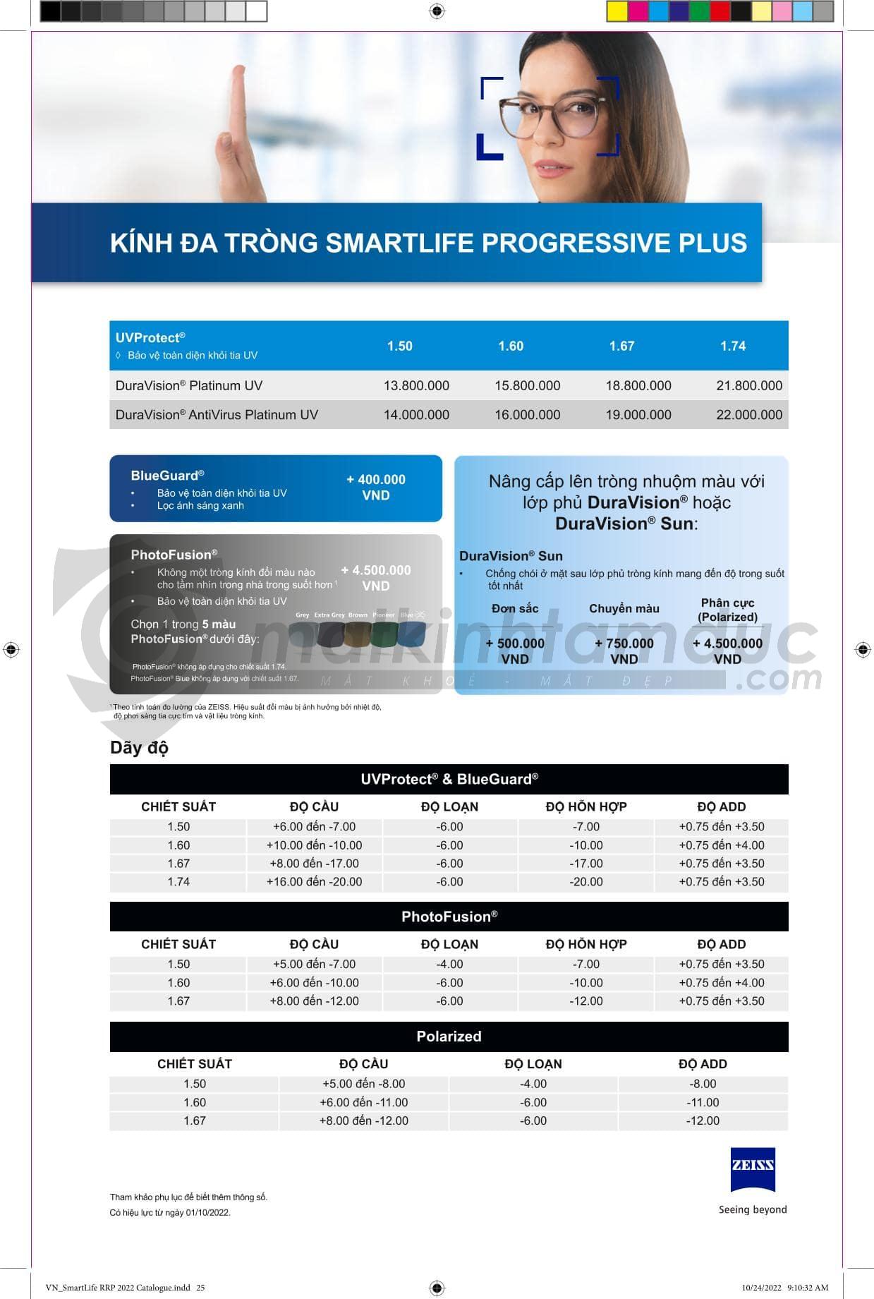 Tròng kính ZEISS DuraVision Platinum UV - Ảnh 31