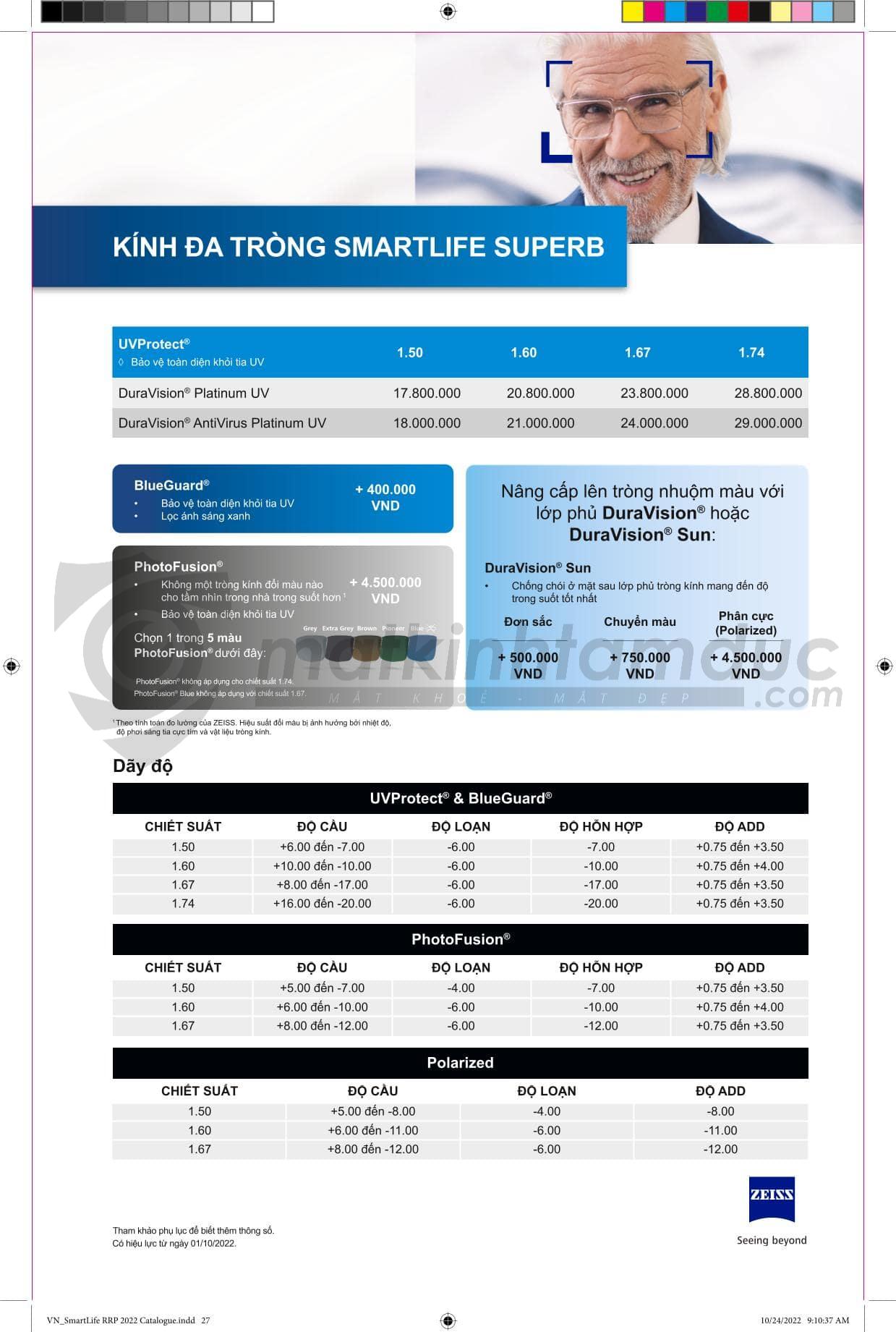 Tròng kính ZEISS DuraVision Platinum UV - Ảnh 30
