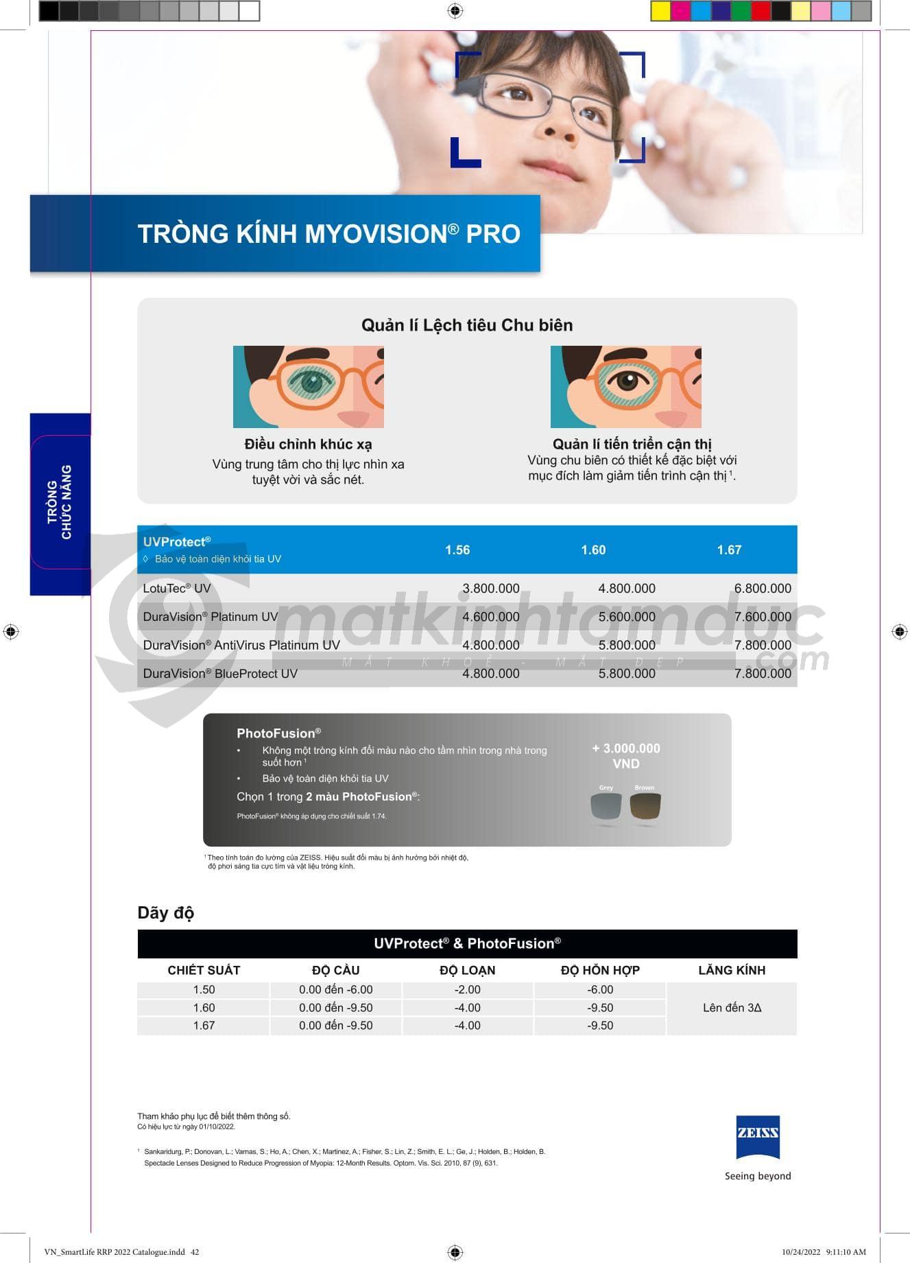 Tròng kính ZEISS DuraVision Platinum UV - Ảnh 23