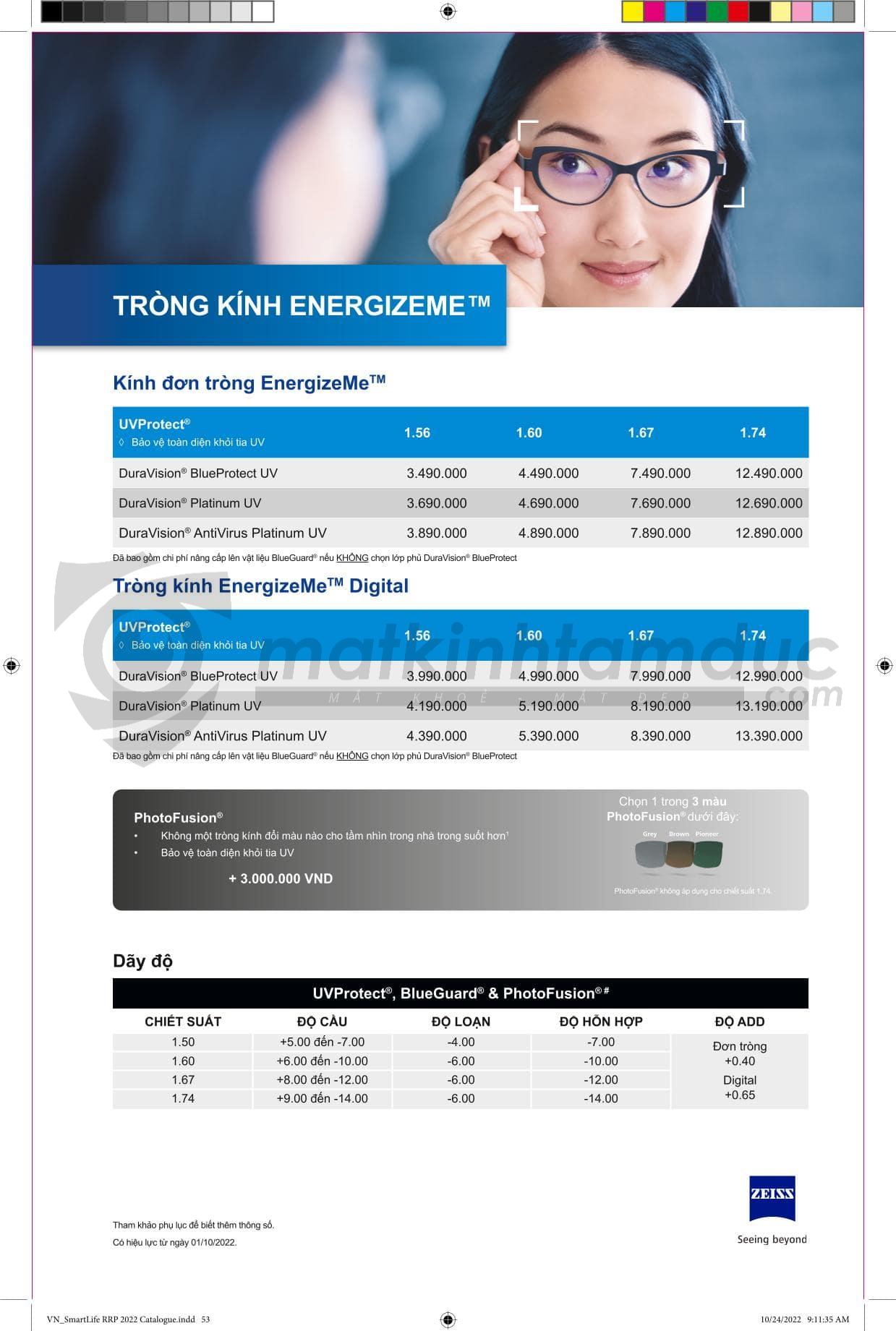 Tròng kính ZEISS DuraVision Platinum UV - Ảnh 15