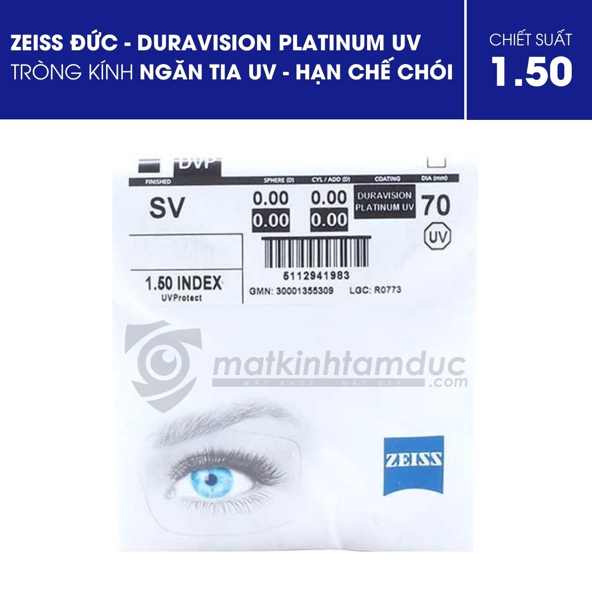 Tròng kính ZEISS DuraVision Platinum UV - Ảnh 4