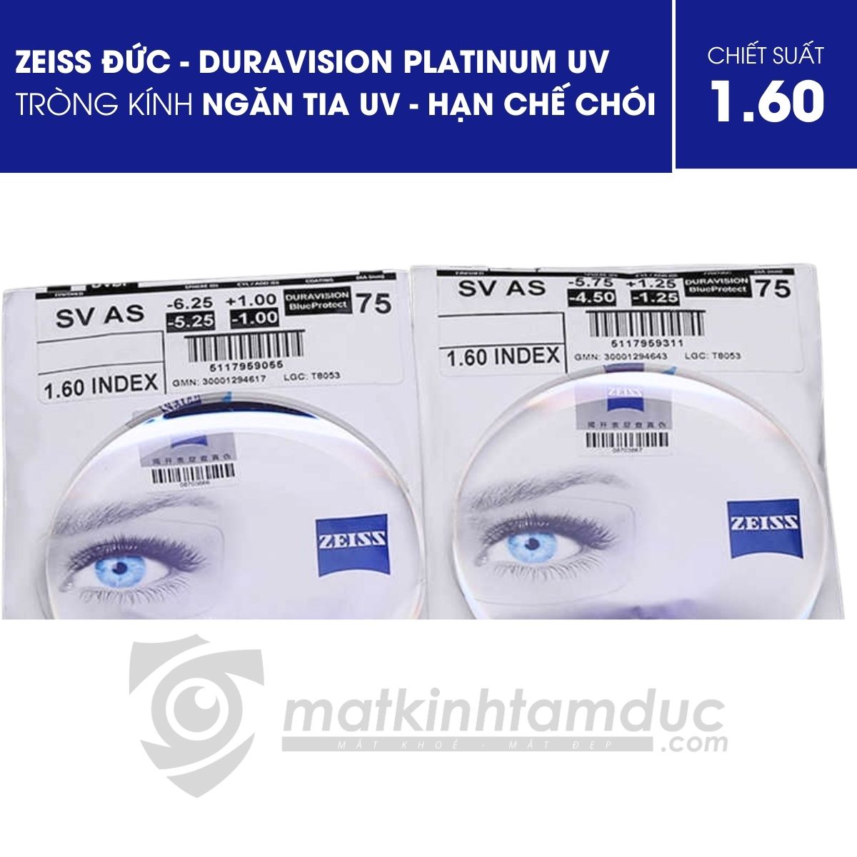 Tròng kính ZEISS DuraVision Platinum UV - Ảnh 7