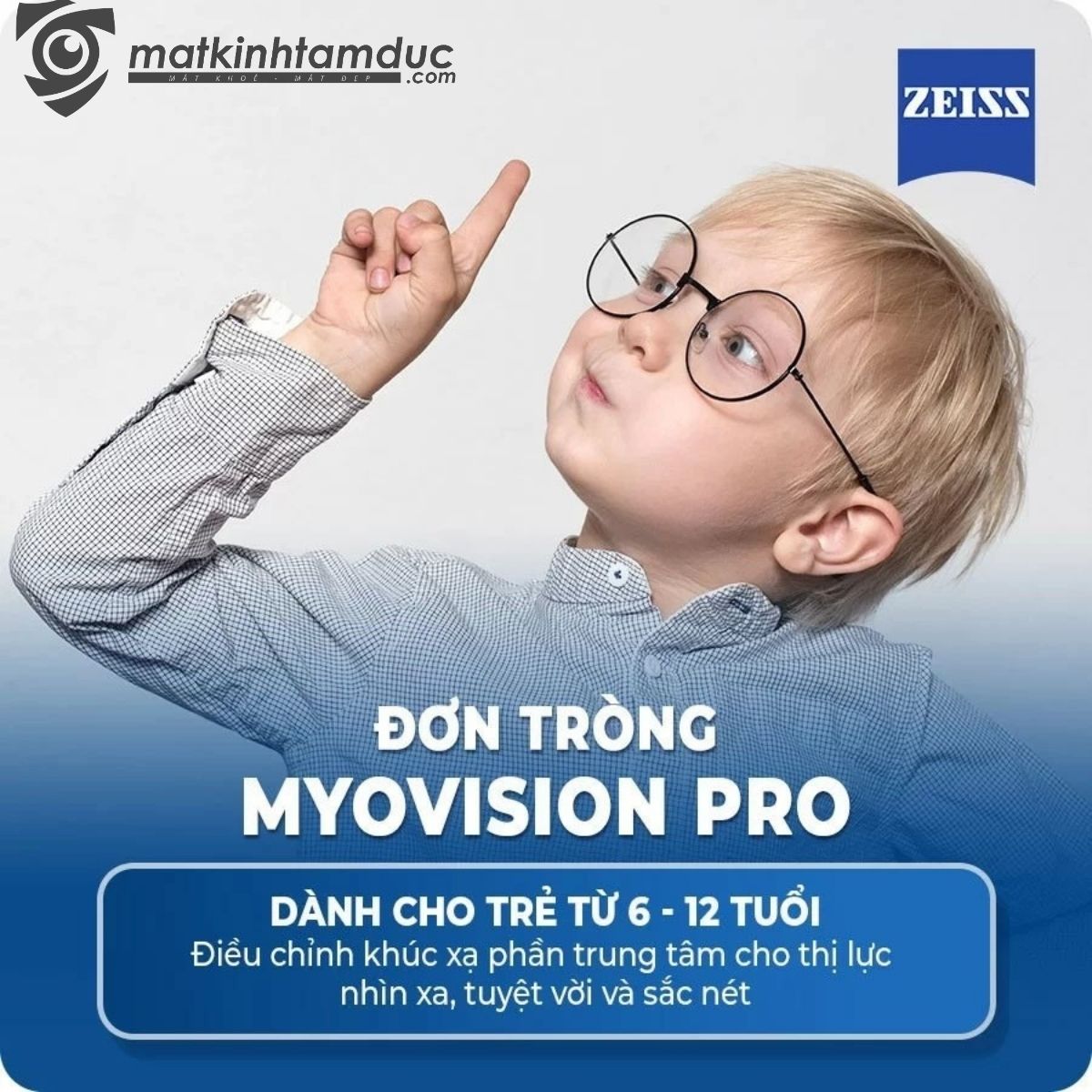 Tròng kính ZEISS MYOVISION PRO - Kiểm soát cận thị trẻ em - Ảnh 6