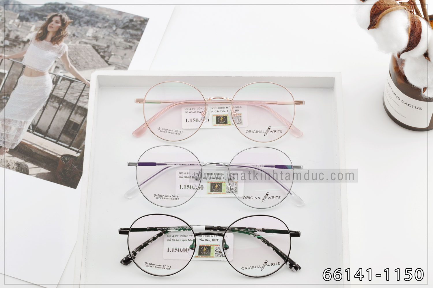 Gọng kính ORIGINAL WRITE 66141 - Ảnh 6