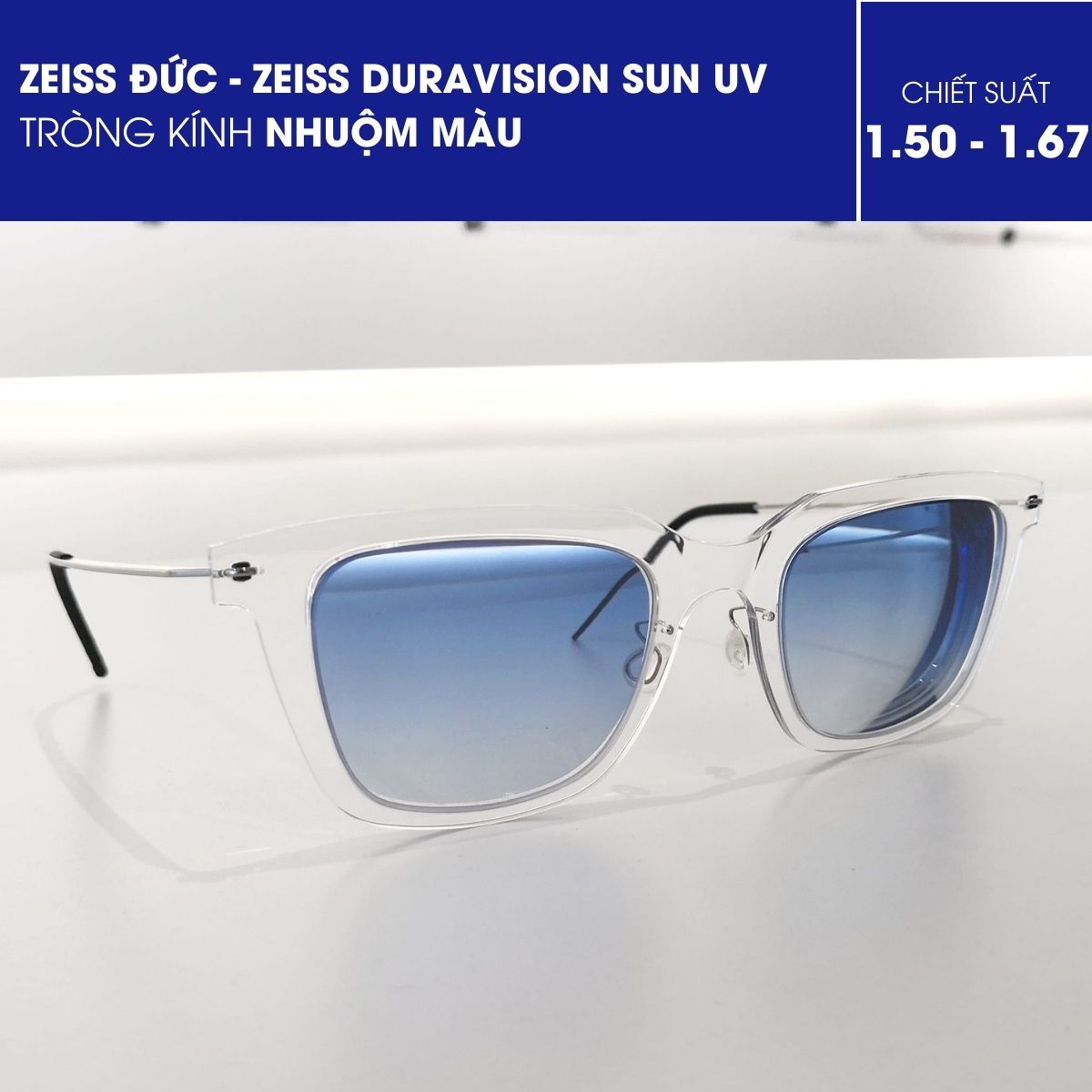 Tròng kính nhuộm màu ZEISS Duravision Sun UV - Ảnh 17