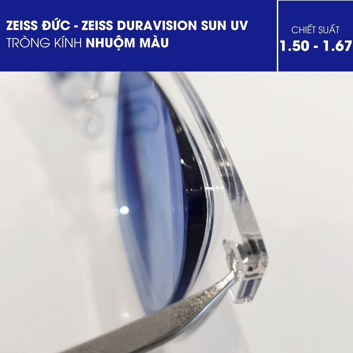 Tròng kính nhuộm màu ZEISS Duravision Sun UV - Ảnh 16