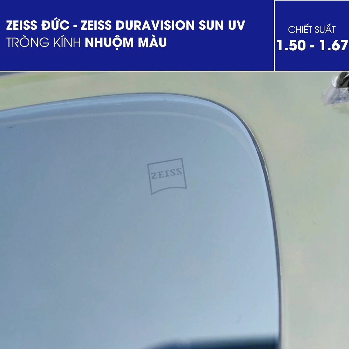 Tròng kính nhuộm màu ZEISS Duravision Sun UV - Ảnh 15