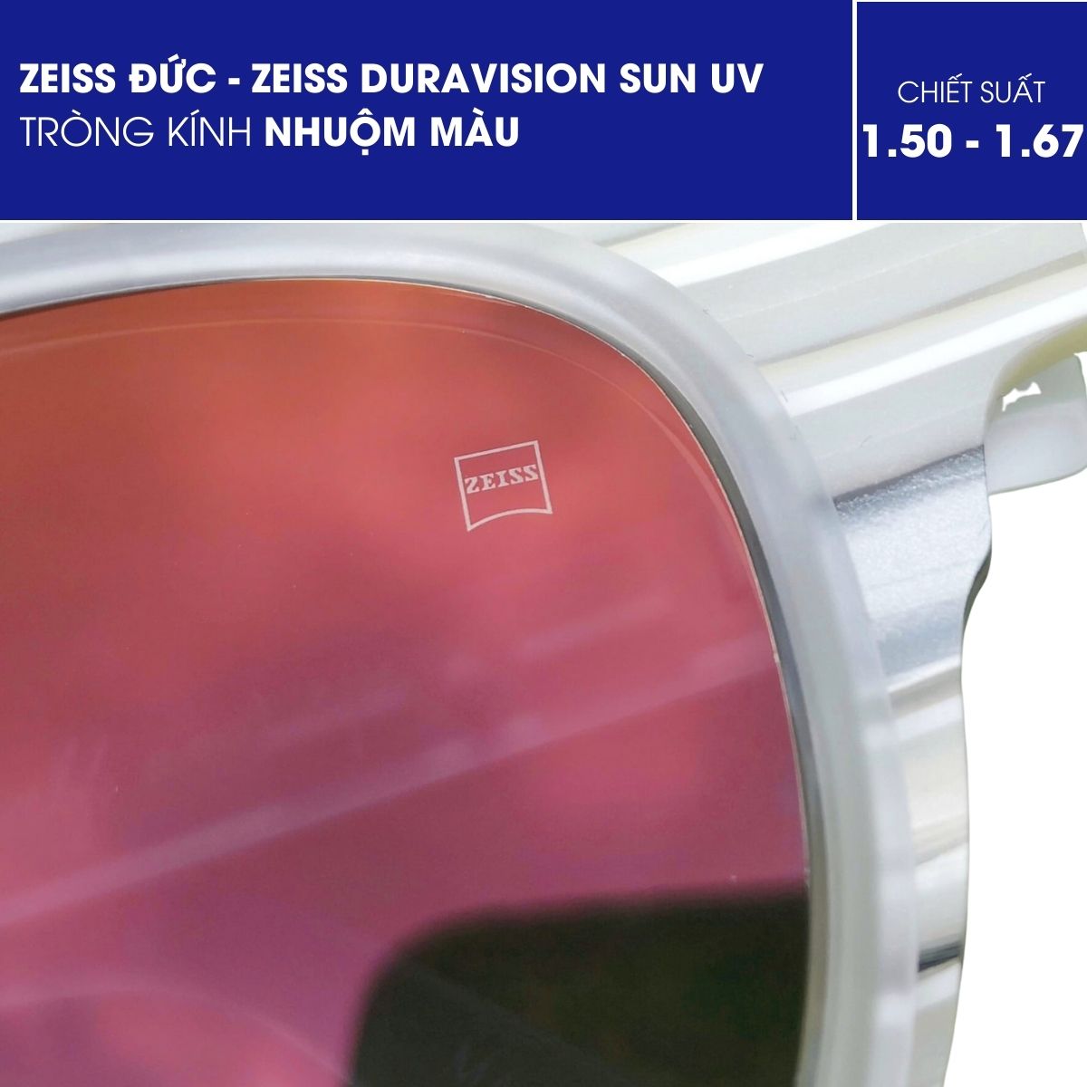 Tròng kính nhuộm màu ZEISS Duravision Sun UV - Ảnh 14