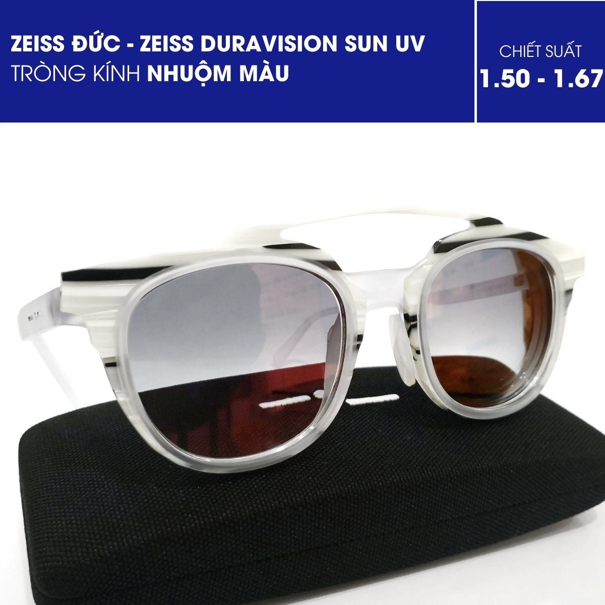 Tròng kính nhuộm màu ZEISS Duravision Sun UV - Ảnh 13