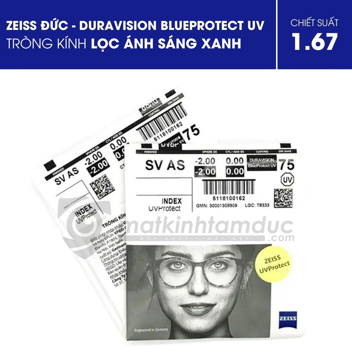 ZEISS DuraVision BlueProtect UV - Tròng kính ánh sáng xanh - Ảnh 9